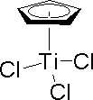 三氯化环戊二烯钛(Ⅳ)结构式