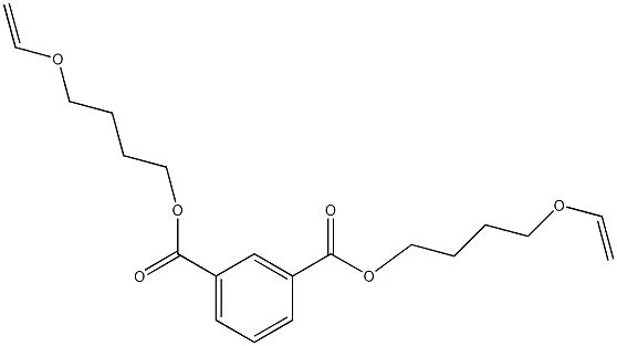 双[4-(乙烯氧基)丁基]异酞酸酯结构式