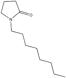 1-辛基-2-吡咯烷酮结构式