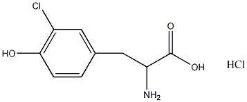 3-氯-L-酪氨酸盐酸结构式