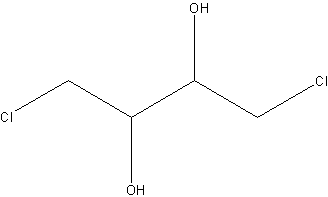 内消旋-1,4-二氯-2,3-丁二醇结构式