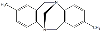 (5R,11R)-(+)-2,8-二甲基-6H,12H-5,11-亚甲基二苯并[b,f][1,5]二吖辛因结构式