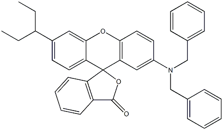 2'-(二苄氨基)-6'-(二乙氨基)荧烷结构式