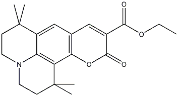 1,1,6,6-四甲基-10-羰基-2,3,5,6-四氢-1H,4H,10H-11-氧杂-3a-氮杂-苯并[de]蒽-9-羧酸乙酯结构式