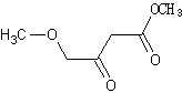 4-甲氧基乙酰乙酸甲酯结构式