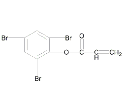 2,4,6-三溴苯丙烯酸酯结构式