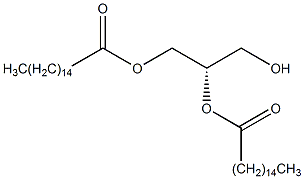 1,2-二棕榈酰-sn-丙三醇结构式