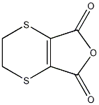 5,6-二氢-1,4-二硫己烷-2,3-二乙酸酐结构式
