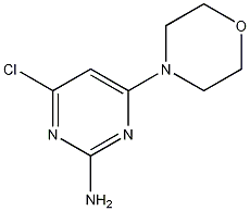 2-氨基-4-氯-6-(4-吗啉)嘧啶结构式