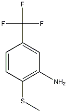 3-氨基-4-(甲基硫代)三氟甲苯结构式