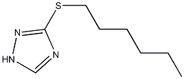 3-己基硫代-1,2,4-三唑结构式