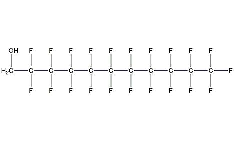 1H,1H-全氟辛基-1-醇结构式