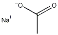 乙酸钠(2-13C)结构式