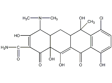 氯四环素结构式