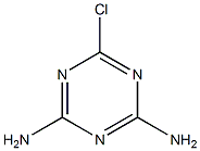 2-氯-4,6-二氨基-1,3,5-三嗪结构式