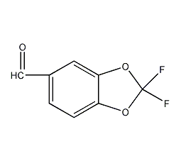 2,2-二氟-1,3-苯并二噁茂-5-甲醛结构式
