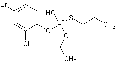 丙溴磷结构式
