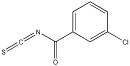 异硫氰酸3-氯苯甲酰酯结构式