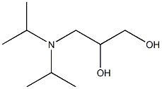 3-二异丙基氨基-1,2-丙二醇结构式