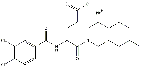 氯戊米特钠盐结构式