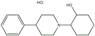 (±)-2-(4-苯基哌啶基)环己醇盐酸盐结构式