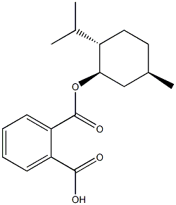 (−)-单-(1R)-薄荷基邻苯二甲酸酯结构式