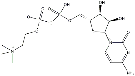 胞苷-5′-二磷酸胆碱结构式
