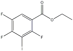 乙基2,4,5-三氟-3-碘苯甲酸酯结构式