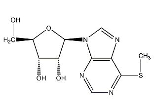 6-甲硫基嘌呤核苷结构式