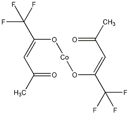 二(三氟-2,4-戊烷戊二酮)钴(II)结构式