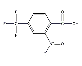 2-硝基-4-(三氟甲基)苯甲酸结构式