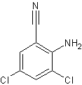 2-氨基-3,5-二氯苯腈结构式