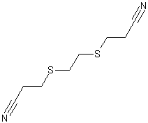 1,2-双(2-氰乙基硫)乙烷结构式