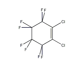 1,2-二氯八氟环己烯结构式