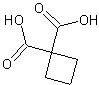 1,1-环丁烷二羧酸结构式