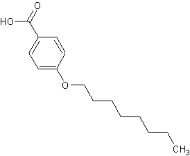 4-正辛氧基苯甲酸结构式