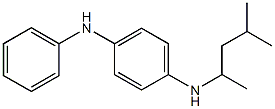N-(1,3-二甲基丁基)-N'-苯基-1,4-苯二胺结构式