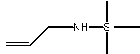 1,1,1-三甲基-N-2-丙烯丙胺基硅烷结构式