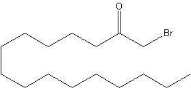 1-溴-2-十六酮结构式