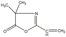 2-乙烯基-4,4-二甲基-2-恶唑啉-5-酮结构式