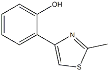 2-(2-甲基噻唑基-4-基)苯酚结构式