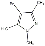 4-溴-1,3,5-三甲基吡唑结构式