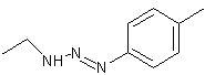 1-乙基-3-对甲苯三氮烯结构式