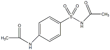 邻乙酰胺基-N-乙酰基苯磺酰胺结构式