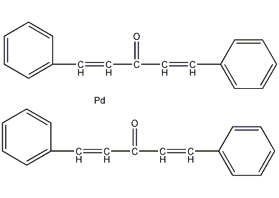 双(二苄亚基丙酮)钯结构式