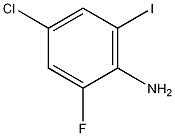 4-氯-2-氟-6-碘苯胺结构式