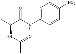 N-乙酰基-L-丙氨酸对硝基苯酰结构式