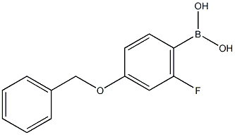 4-苯甲氧基-2-氟苯硼酸结构式