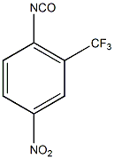 4-硝基-2-(三氟甲基)异氰酸苯酯结构式
