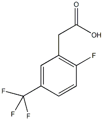 2-氟-5-(三氟甲基)苯乙酸结构式